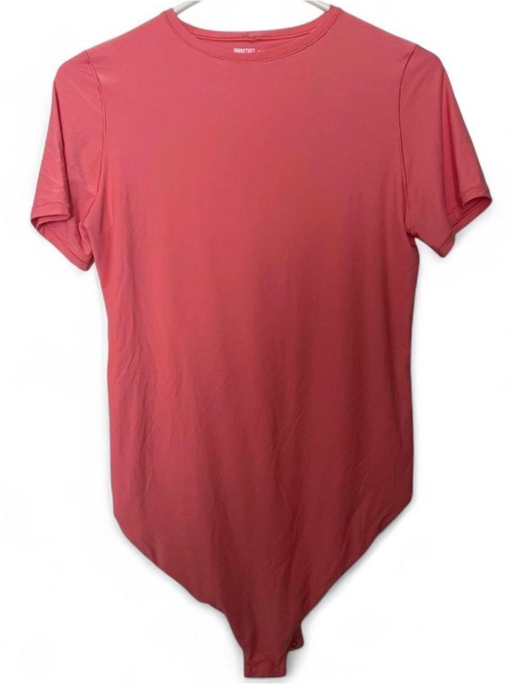 Aerie Smoothez Pink/Coral Short Sleeve Bodysuit